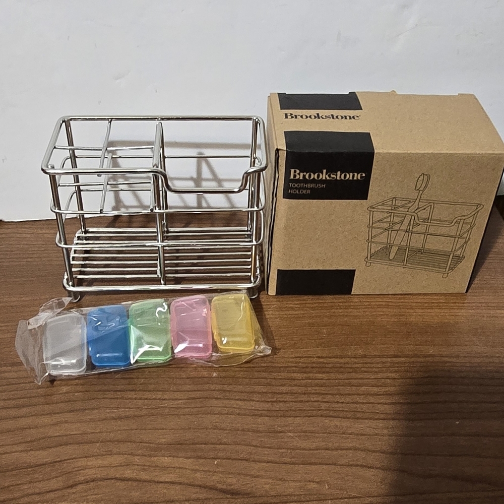 Brookstone Wire Frame Toothbrush Organizer